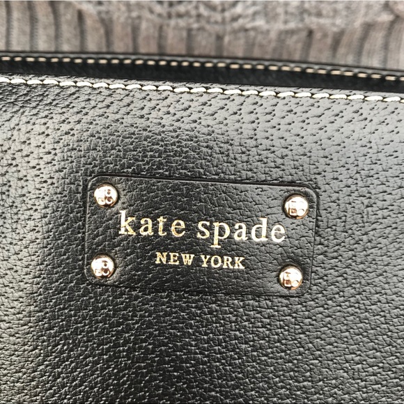 Kate Spade Wellesley Quinn Black Leather Tote - Picture 6 of 11